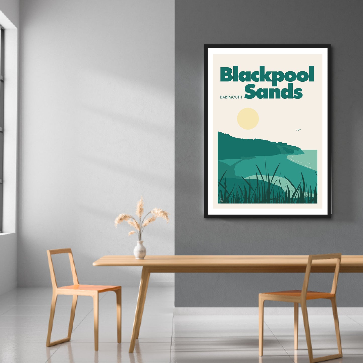Blackpool Sands, Dartmouth Print | Colour Option