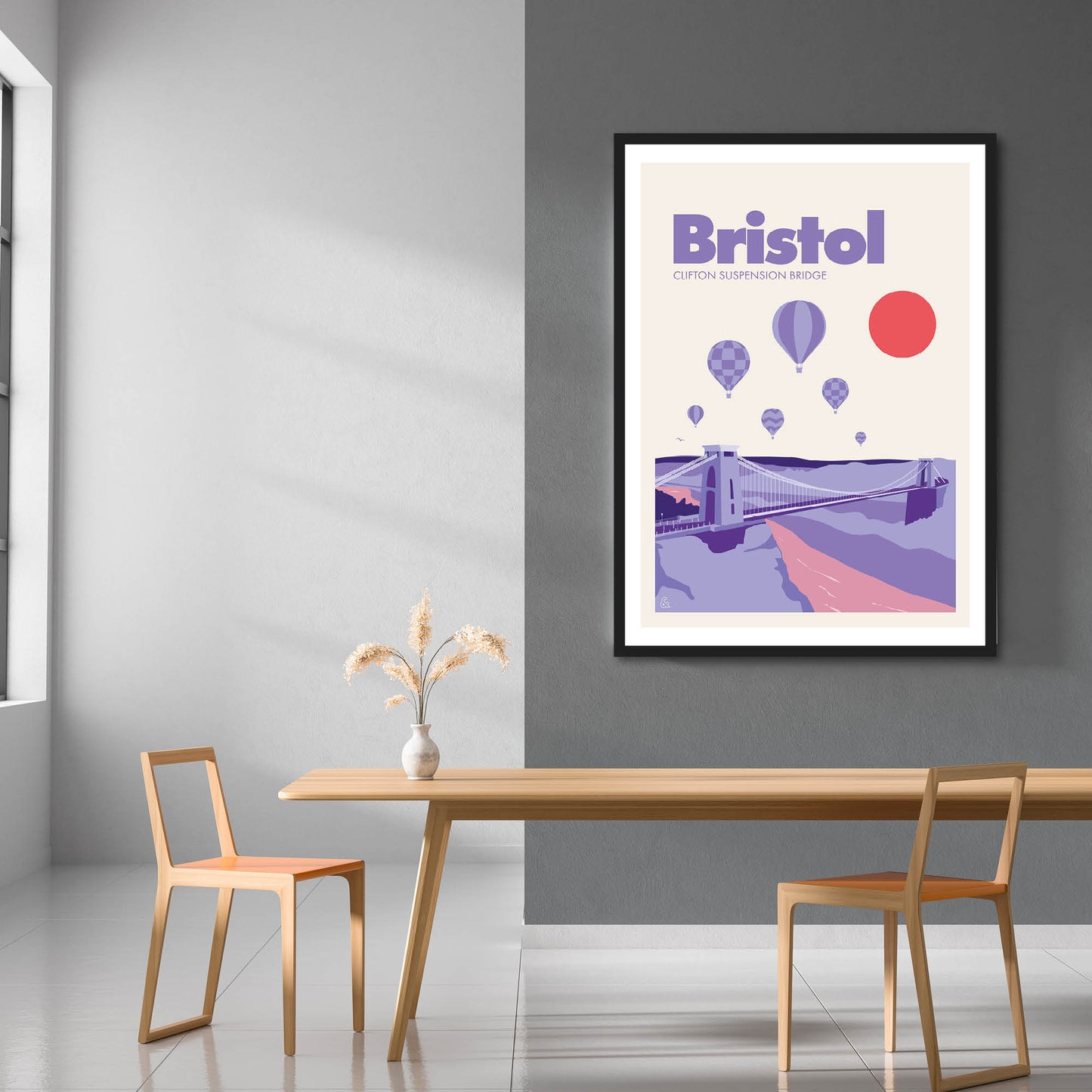 Bristol, Clifton Suspension Bridge Print | Colour Option
