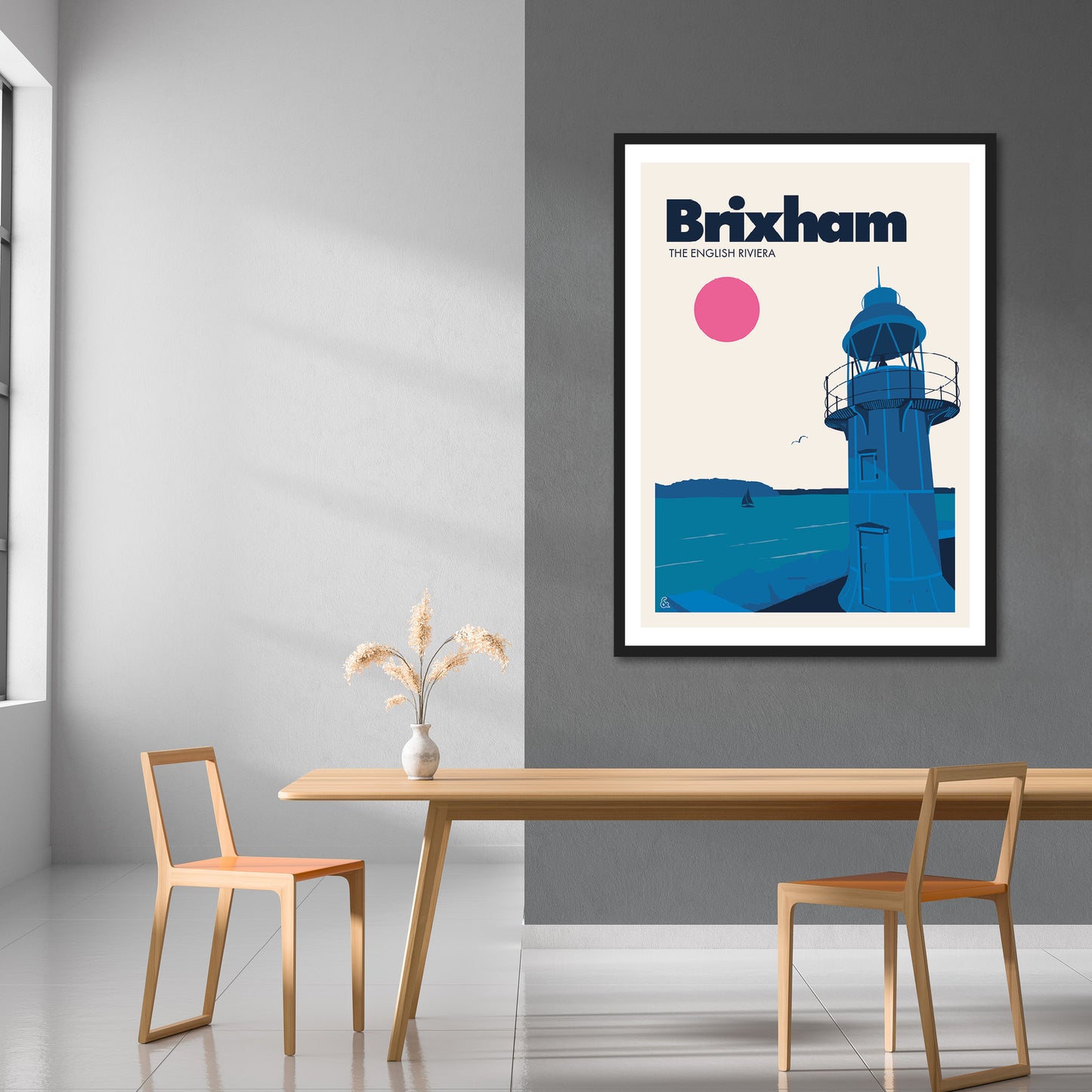 Brixham, The English Riviera Print | Colour Option