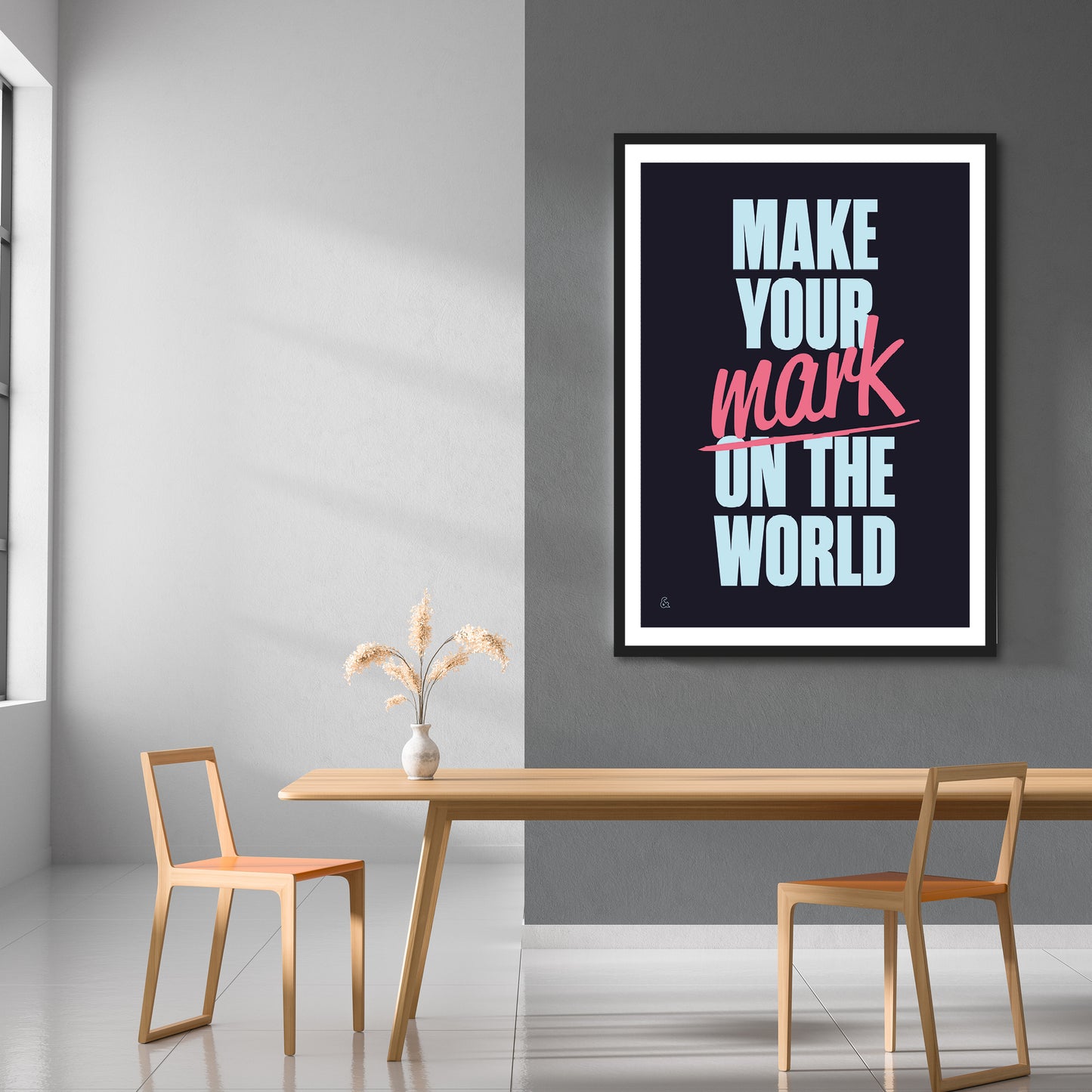 Make Your Mark On The World Print | Colour Option