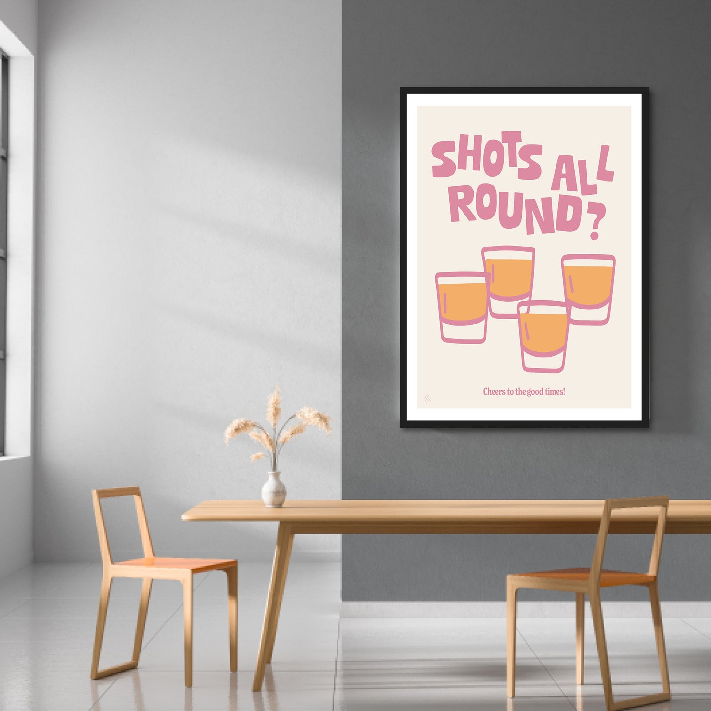 Shots All Round Print | Colour Option