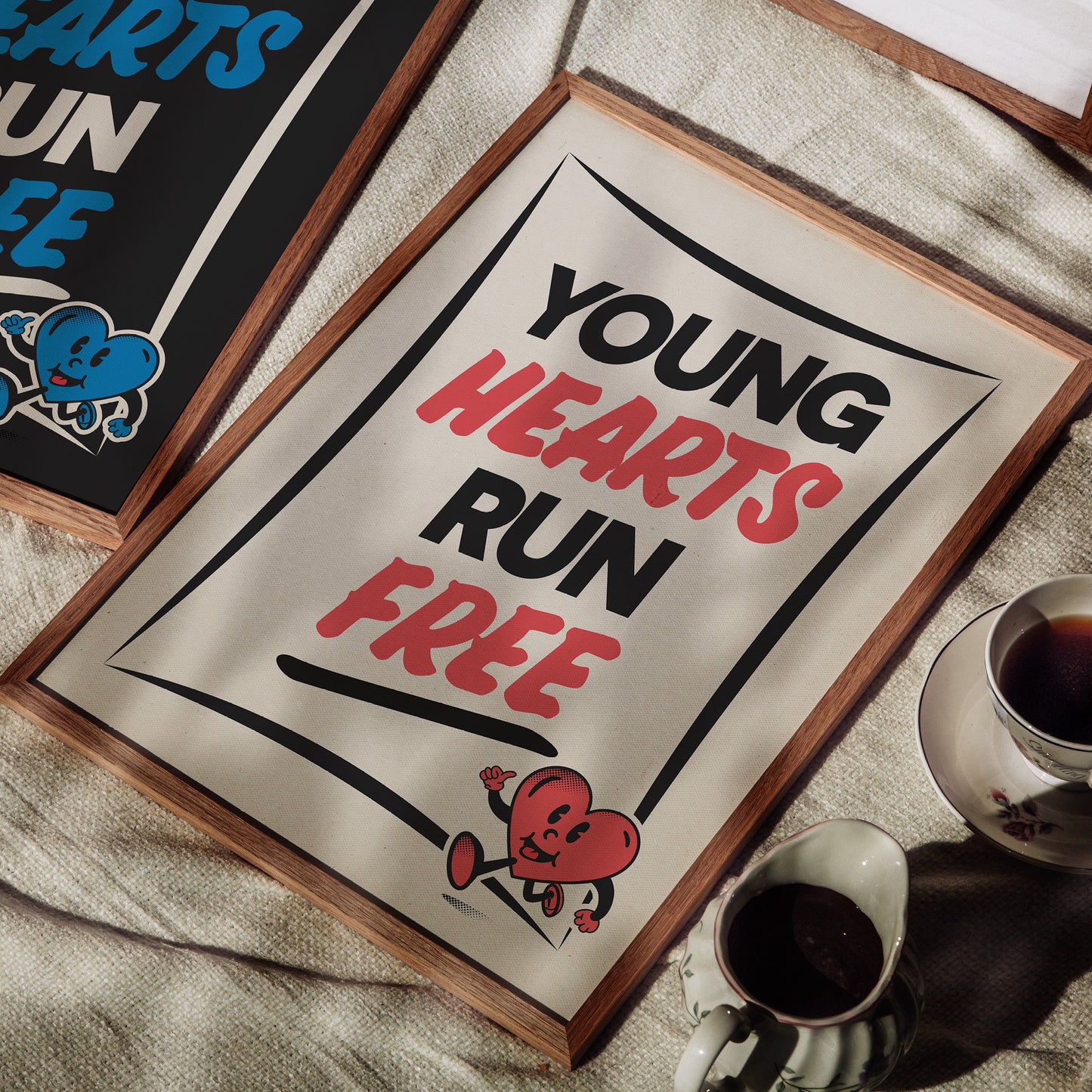 Young Hearts Run Free Print | Colour Option