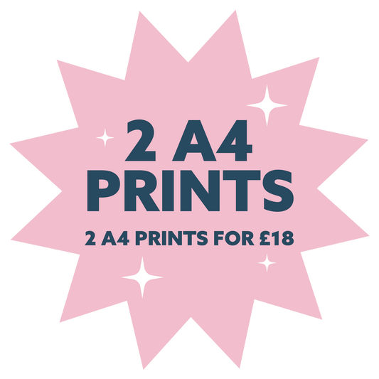 2 x A4 Prints Bundle Print | Colour Option 