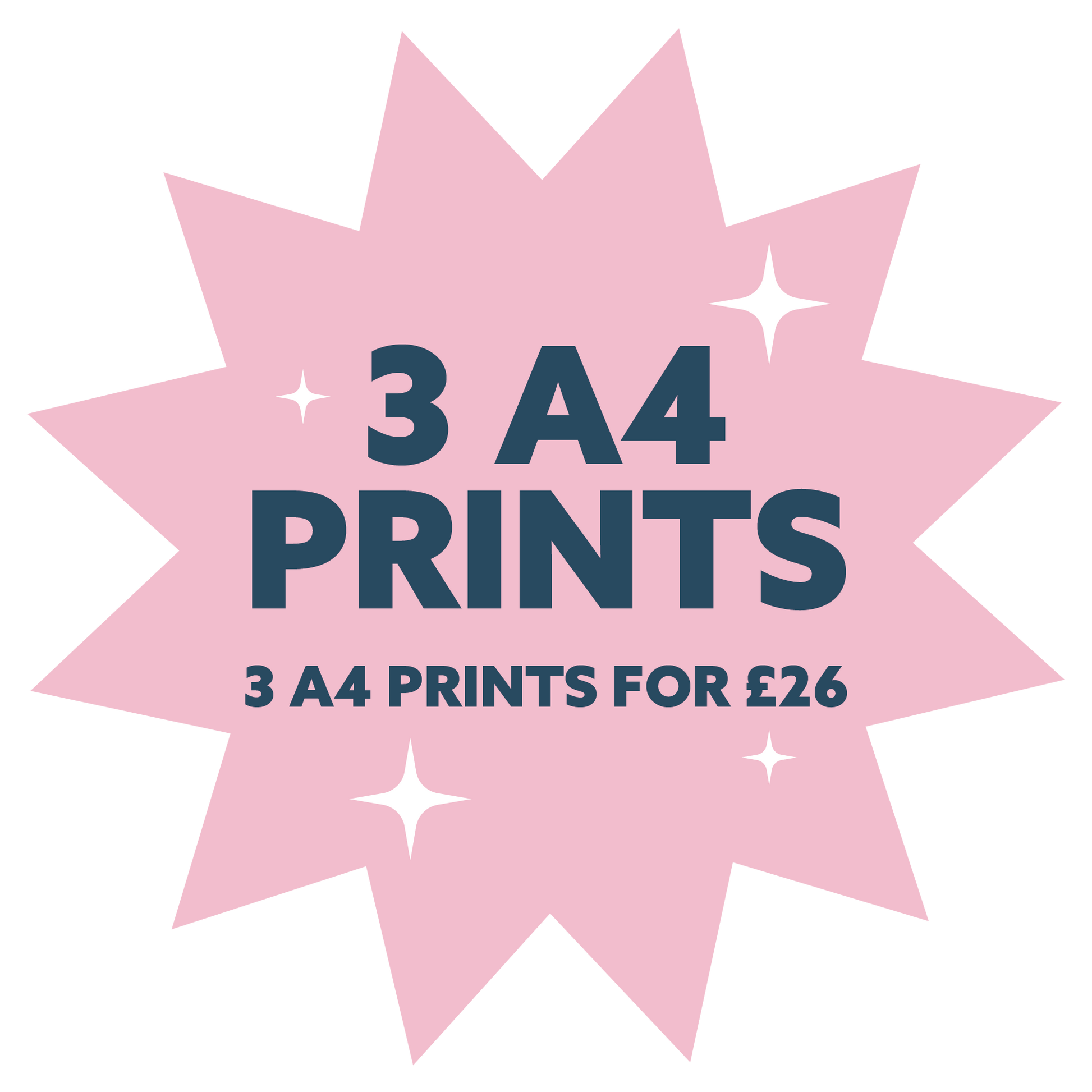 3 x A4 Prints Bundle Print | Colour Option 