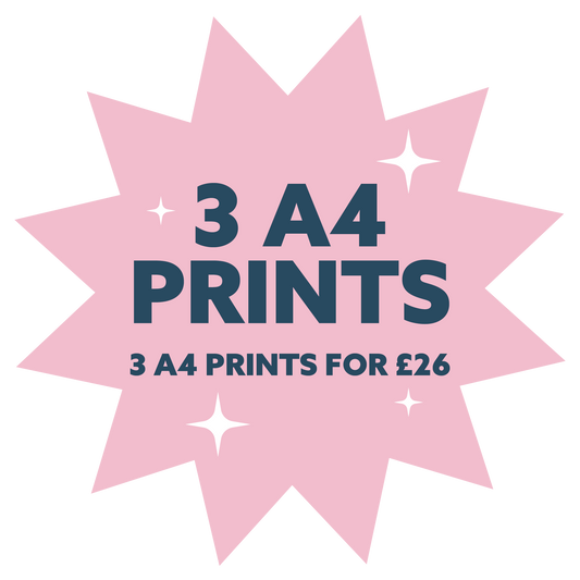 3 x A4 Prints Bundle Print | Colour Option 