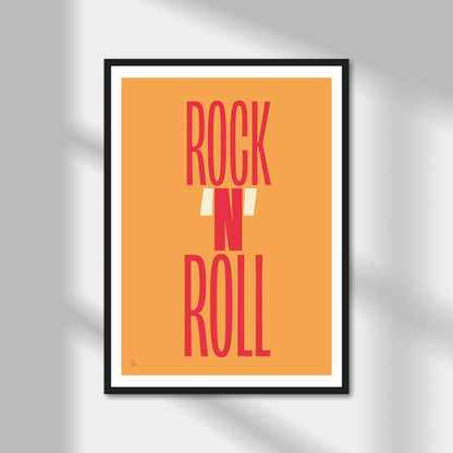 Rock 'N' Roll Print | Colour Option A5