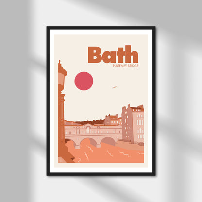 Bath, Pulteney Bridge Print | Colour Option A5