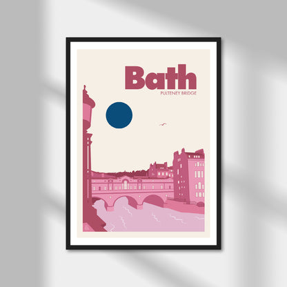 Bath, Pulteney Bridge Print | Colour Option A5