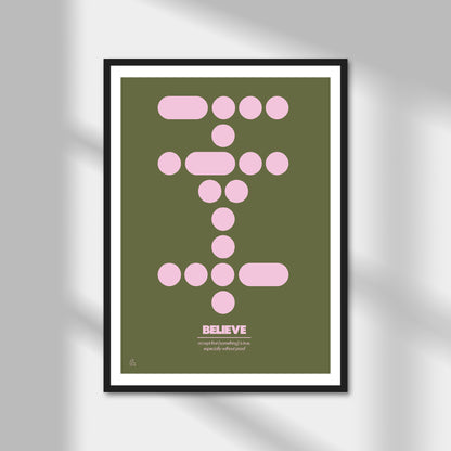 Believe Print | Colour Option A5