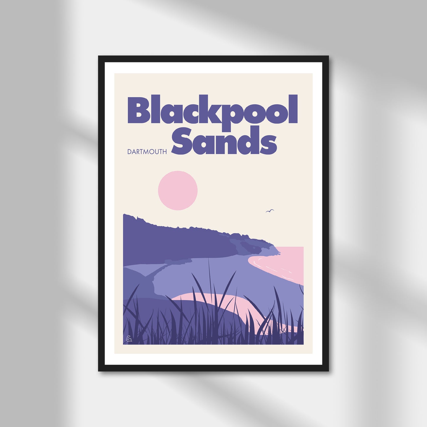 Blackpool Sands, Dartmouth Print | Colour Option A5