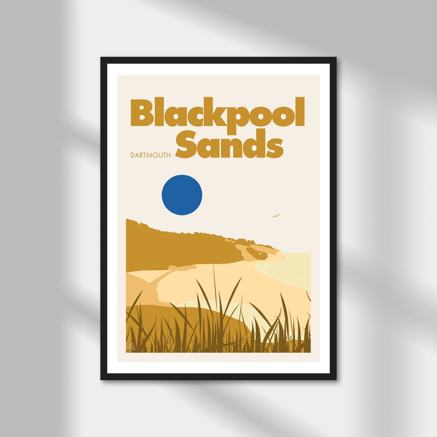 Blackpool Sands, Dartmouth Print | Colour Option A5