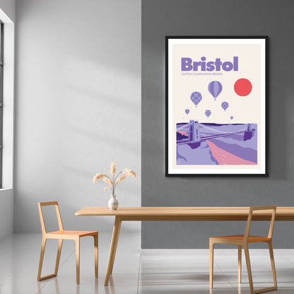 Bristol, Clifton Suspension Bridge Print | Colour Option 