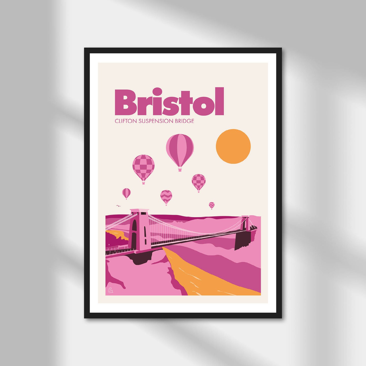 Bristol, Clifton Suspension Bridge Print | Colour Option A5