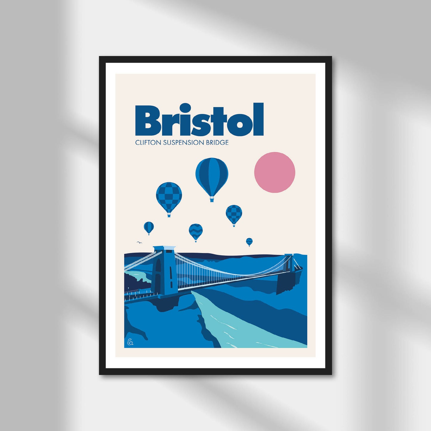 Bristol, Clifton Suspension Bridge Print | Colour Option A5