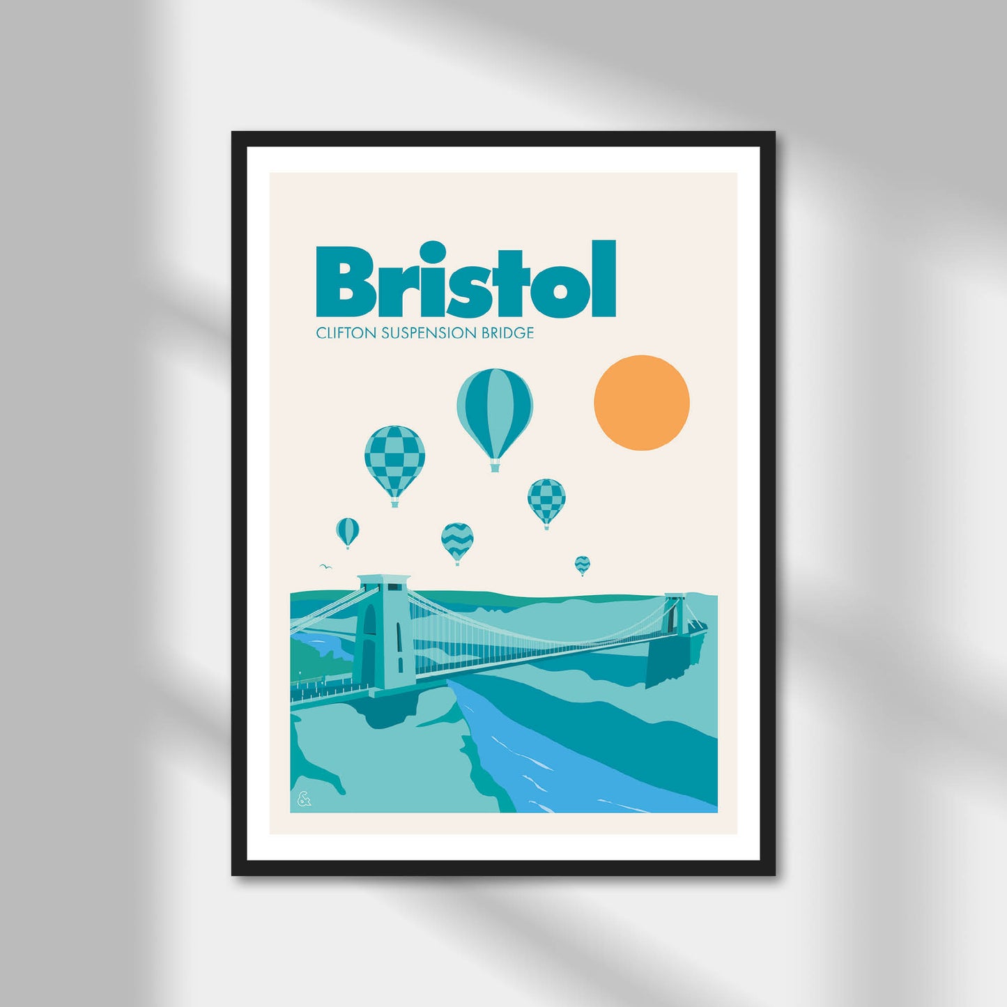 Bristol, Clifton Suspension Bridge Print | Colour Option A5