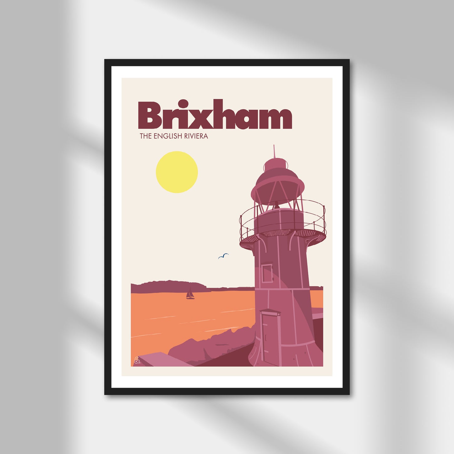 Brixham, The English Riviera Print | Colour Option A5