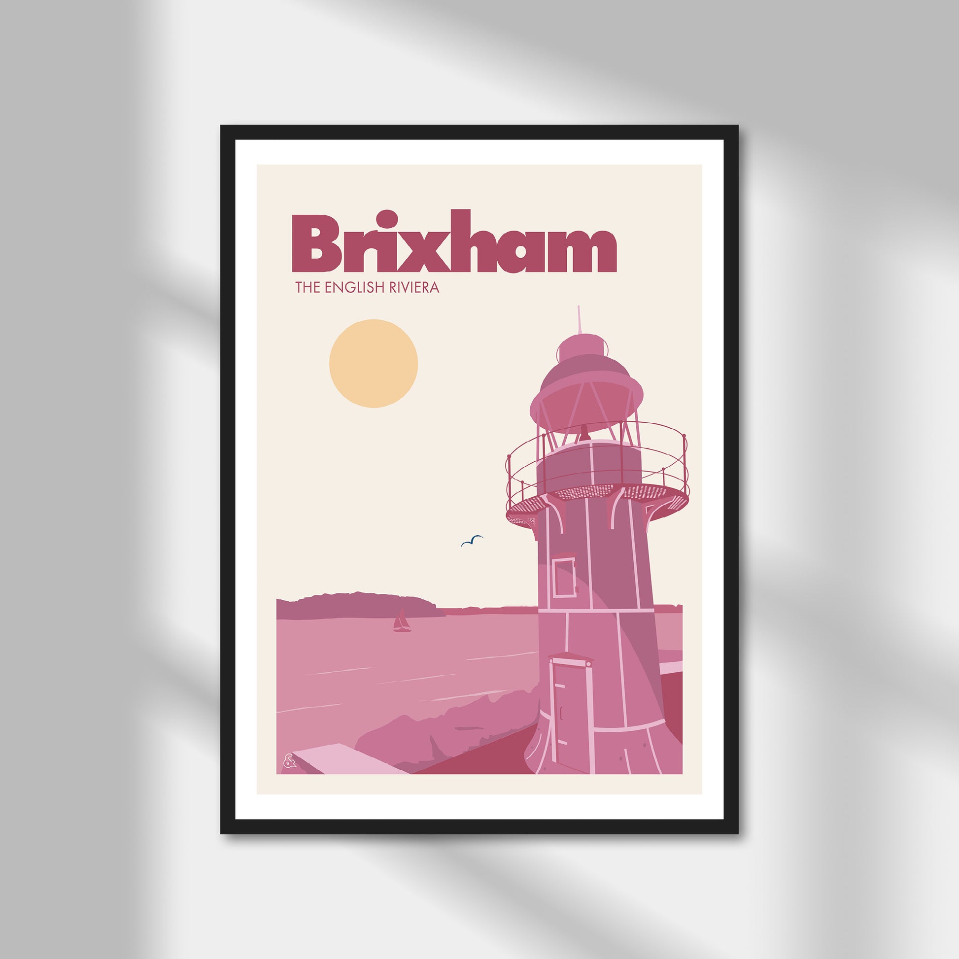 Brixham, The English Riviera Print | Colour Option A5