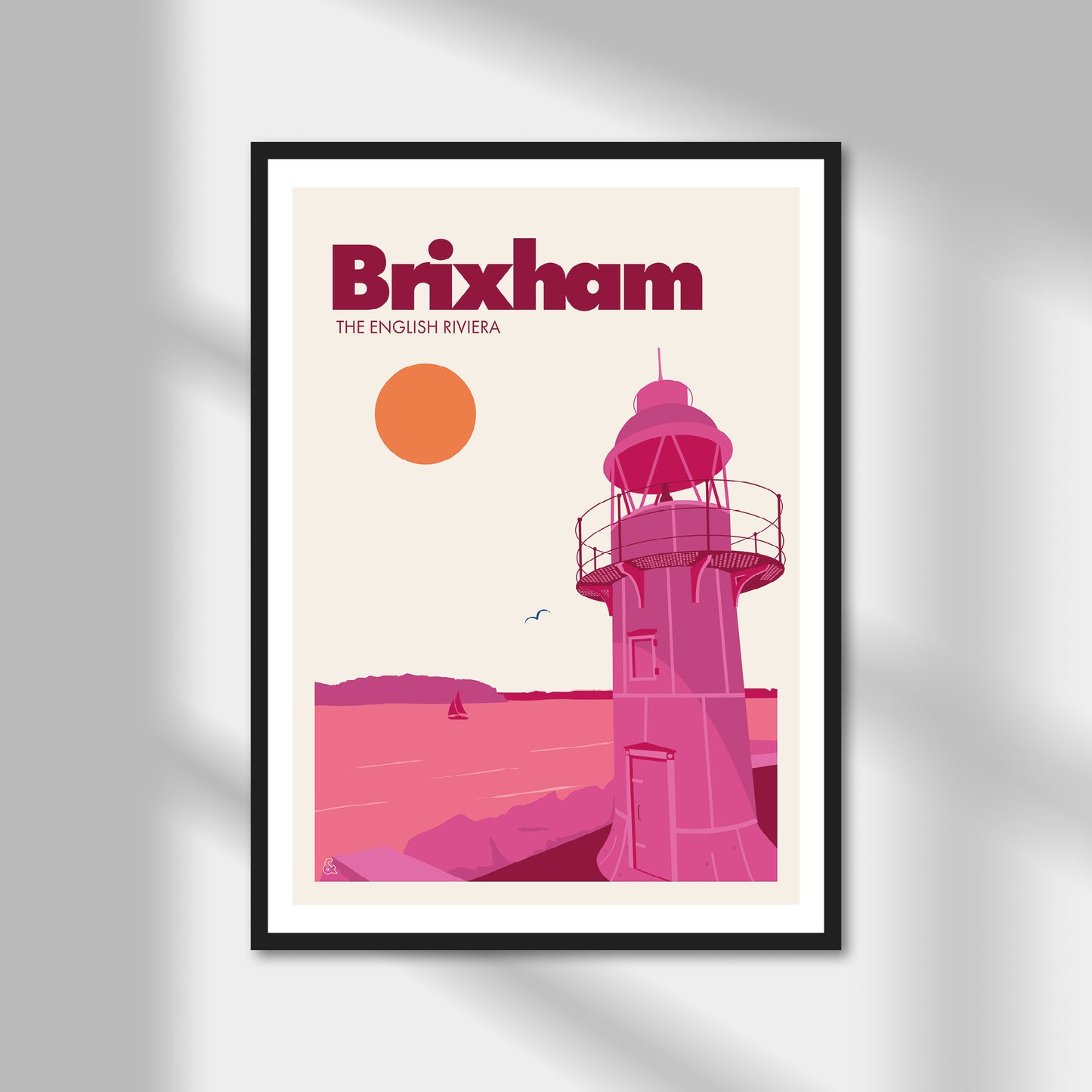 Brixham, The English Riviera Print | Colour Option A5