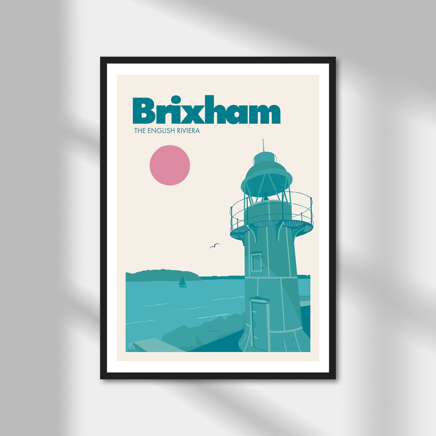 Brixham, The English Riviera Print | Colour Option A5