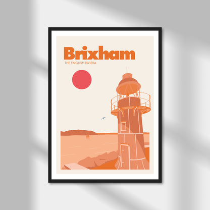 Brixham, The English Riviera Print | Colour Option A5