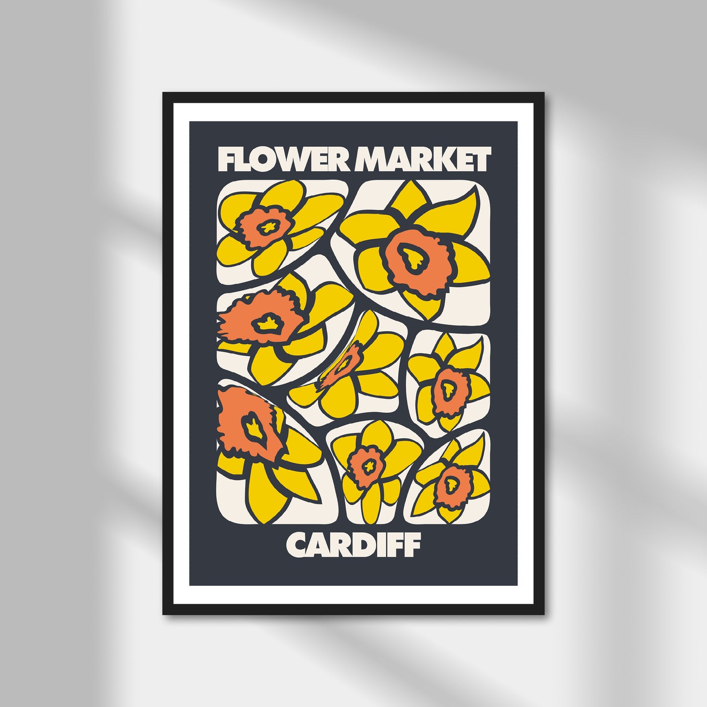 Cardiff, Flower Market Print | Colour Option A5