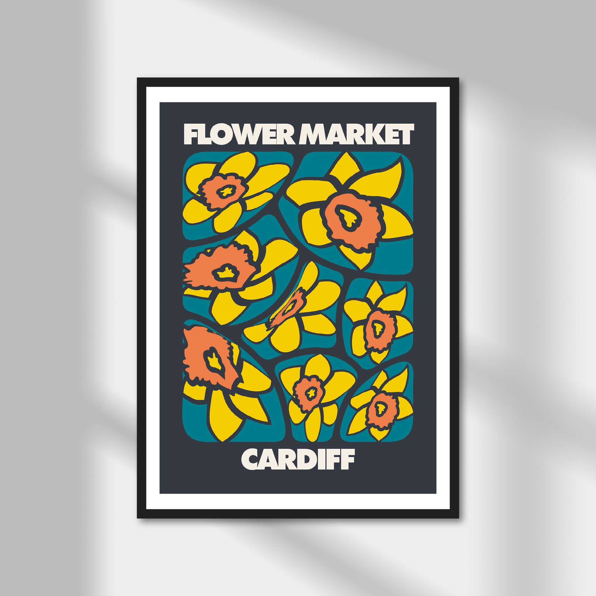 Cardiff, Flower Market Print | Colour Option A5