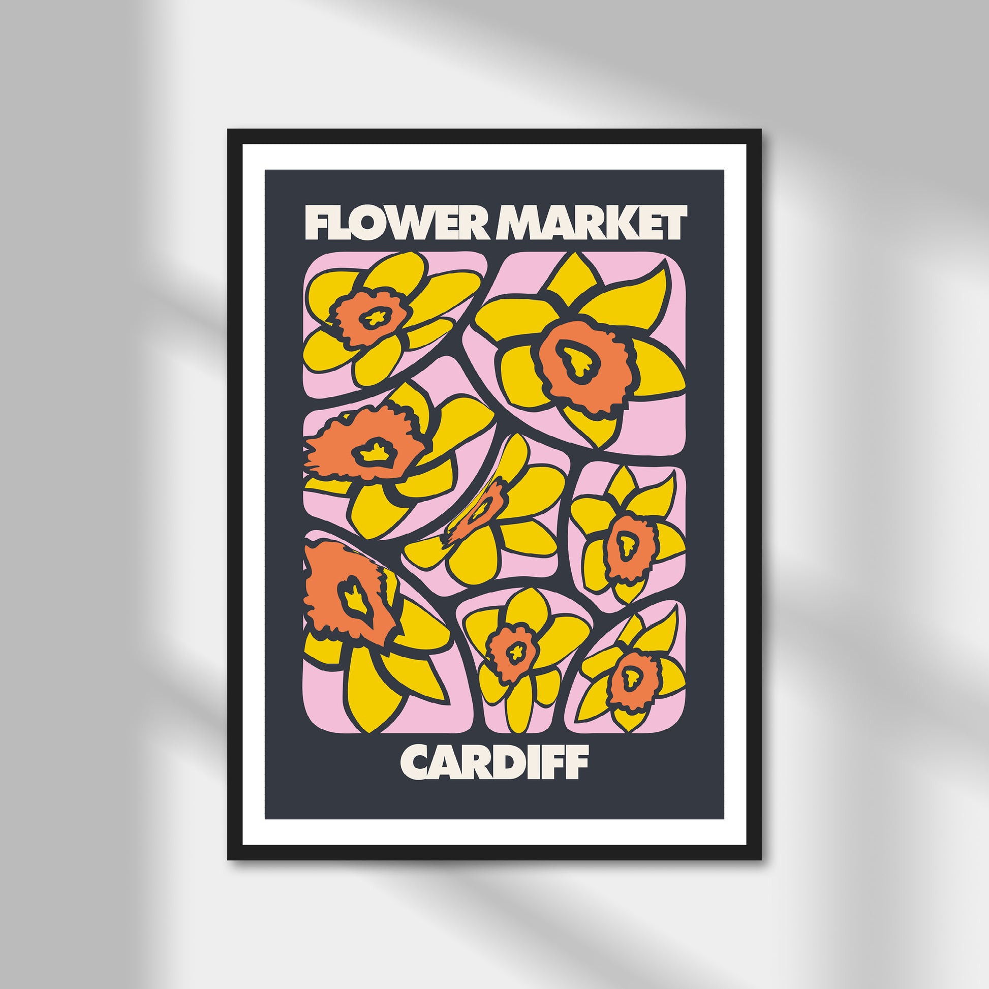 Cardiff, Flower Market Print | Colour Option A5