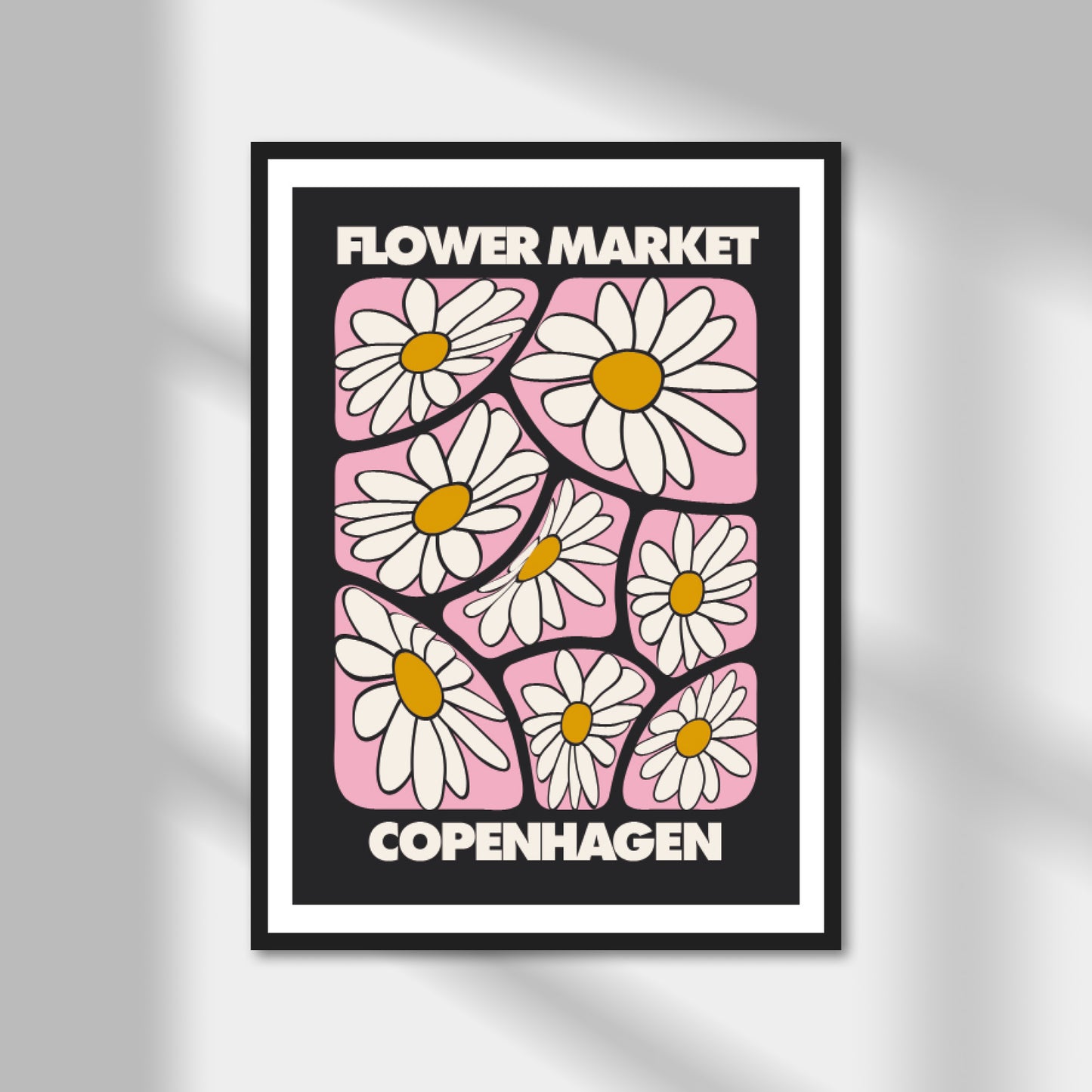 Copenhagen, Flower Market Print | Colour Option A5