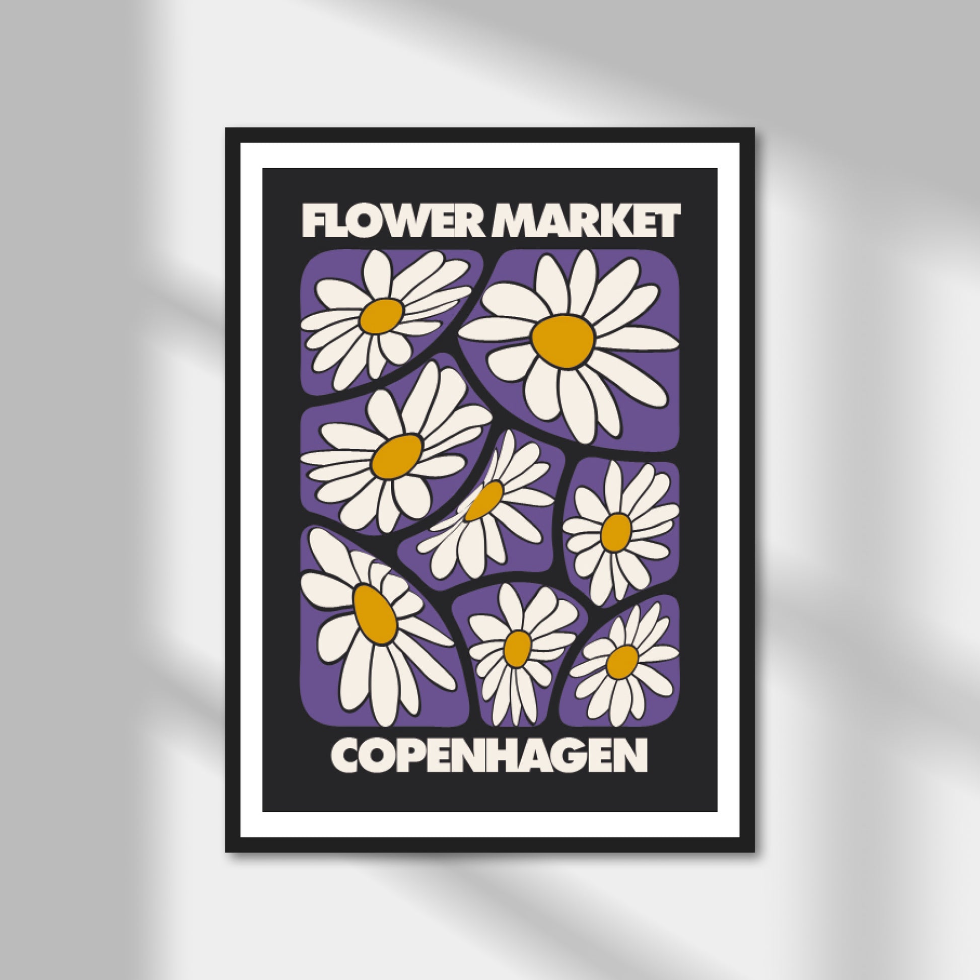 Copenhagen, Flower Market Print | Colour Option A5