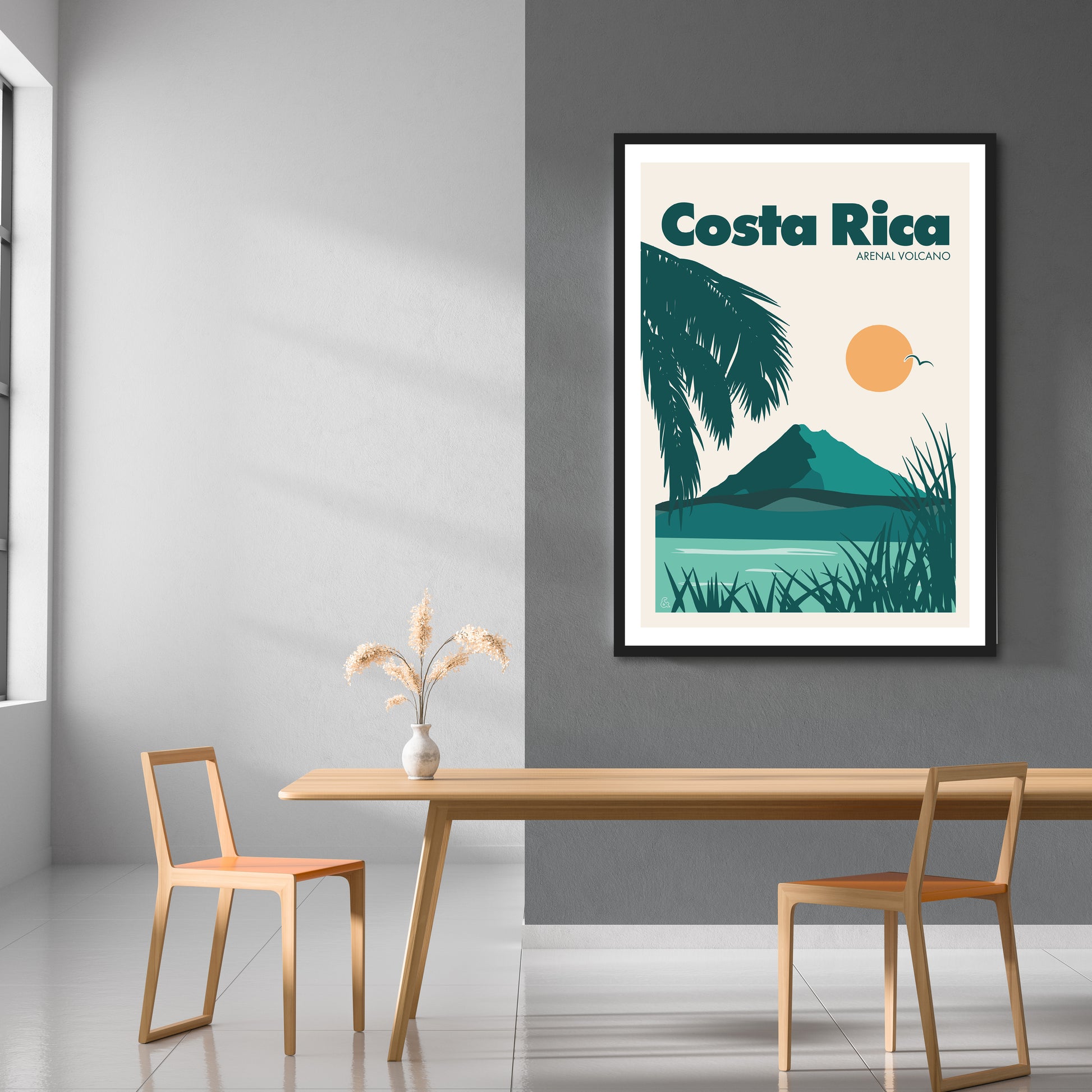 Costa Rica, Arenal Volcano Print | Colour Option 