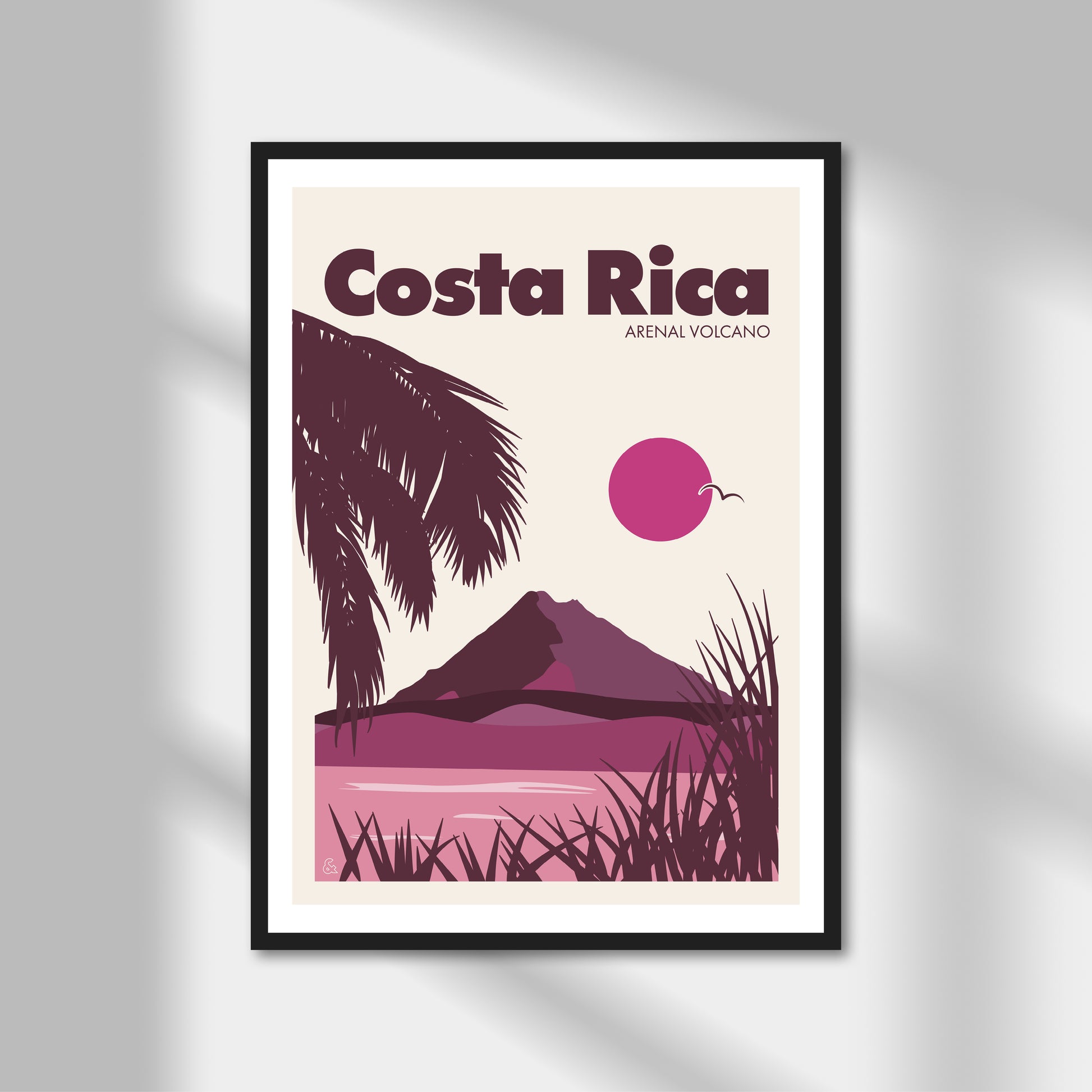 Costa Rica, Arenal Volcano Print | Colour Option A5