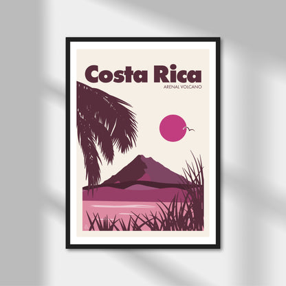 Costa Rica, Arenal Volcano Print | Colour Option A5