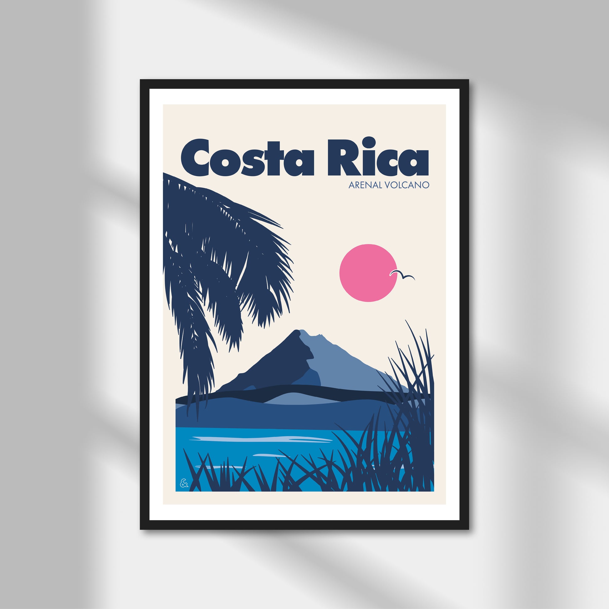 Costa Rica, Arenal Volcano Print | Colour Option A5