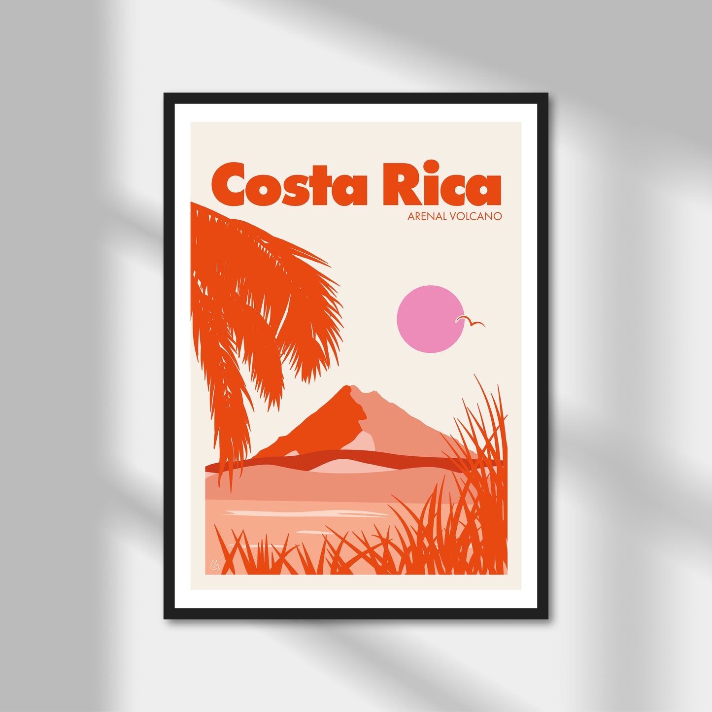 Costa Rica, Arenal Volcano Print | Colour Option A5