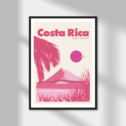 Costa Rica, Arenal Volcano Print | Colour Option A5