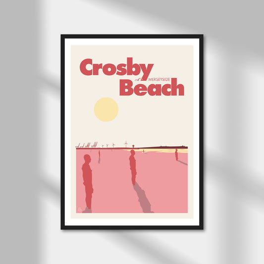 Crosby Beach, Merseyside Print | Colour Option A5