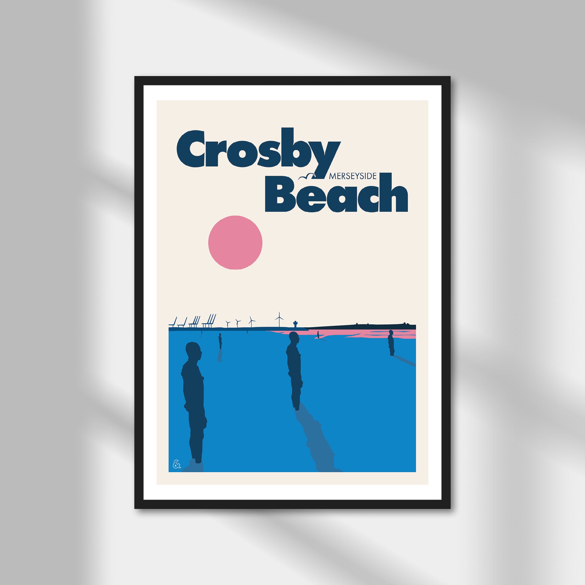 Crosby Beach, Merseyside Print | Colour Option A5