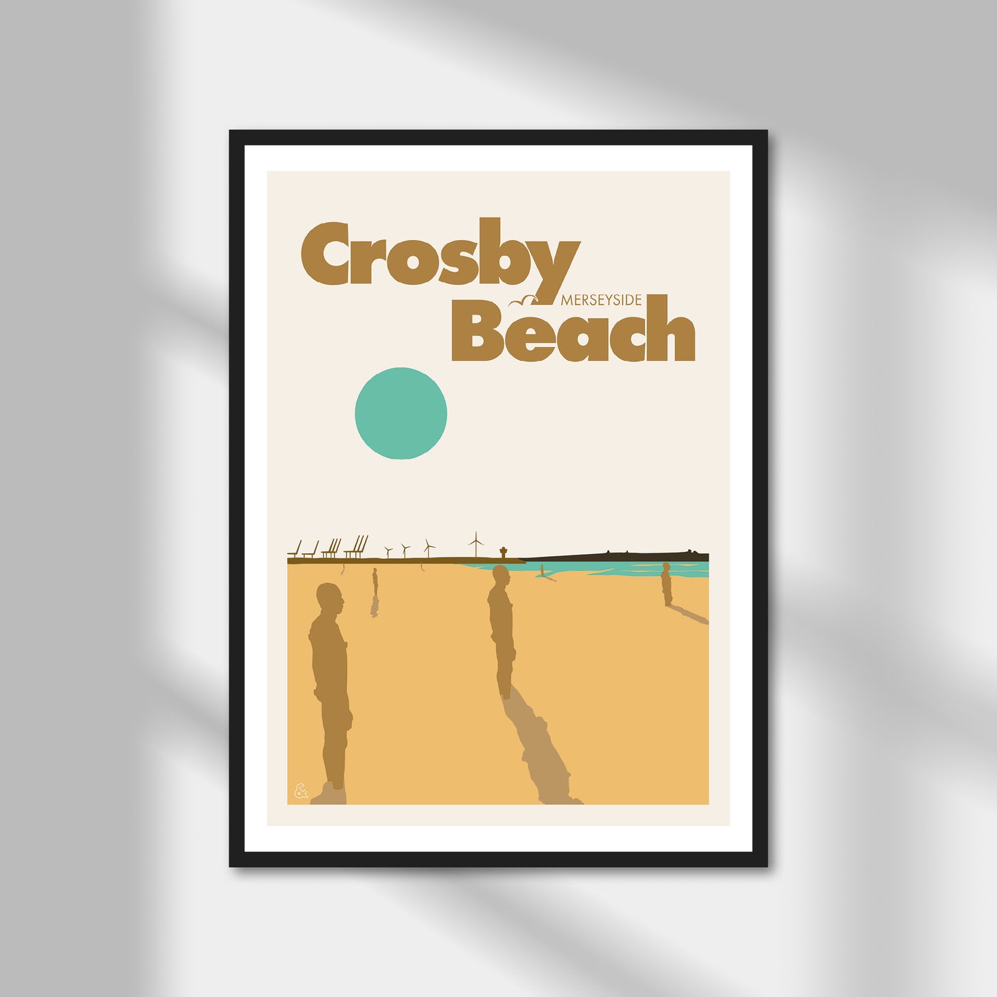 Crosby Beach, Merseyside Print | Colour Option A5