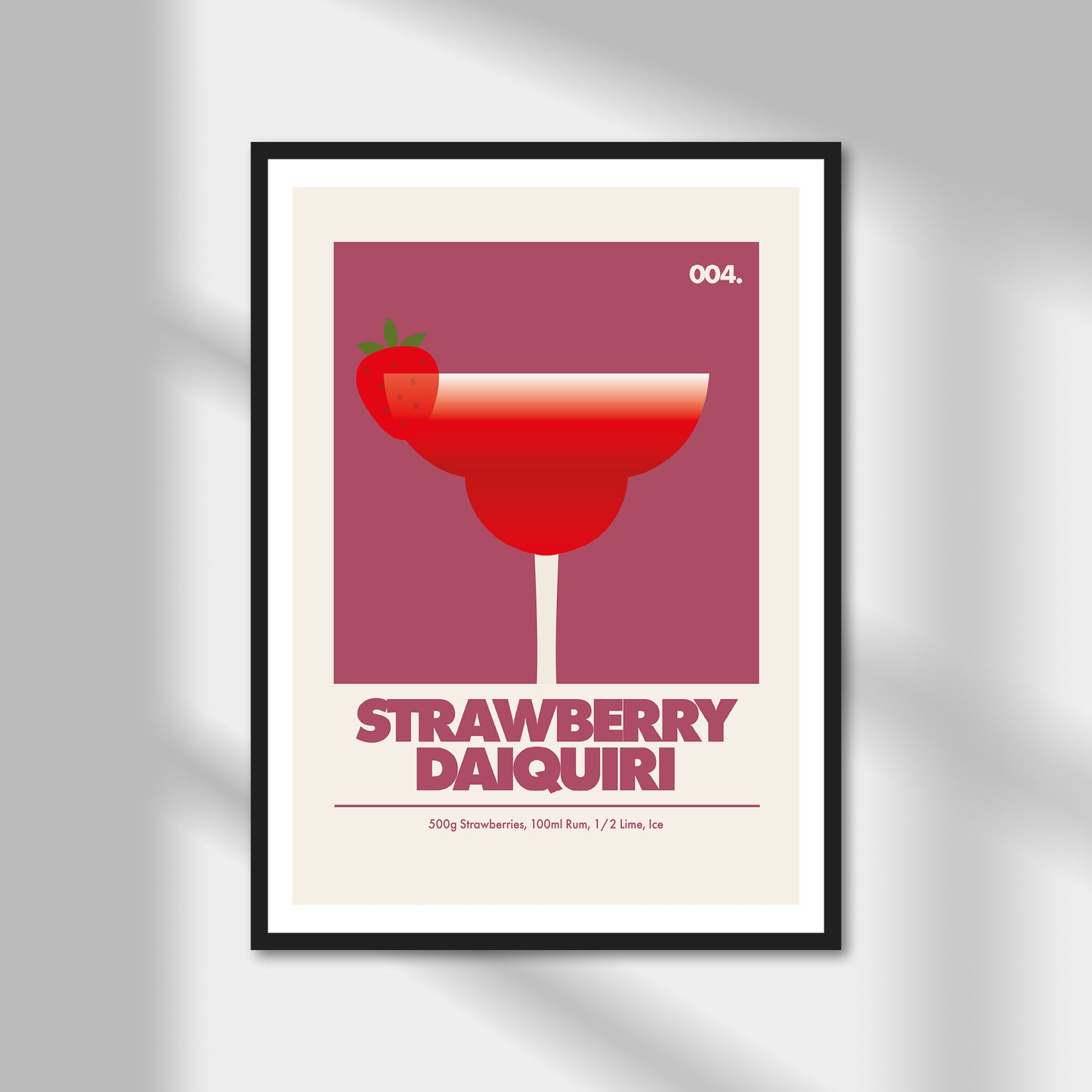 Strawberry Daiquiri Print | Colour Option A5