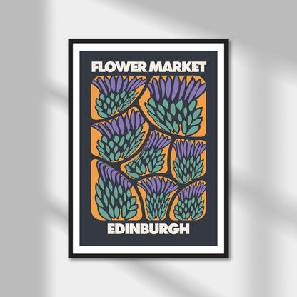 Edinburgh, Flower Market Print | Colour Option A5