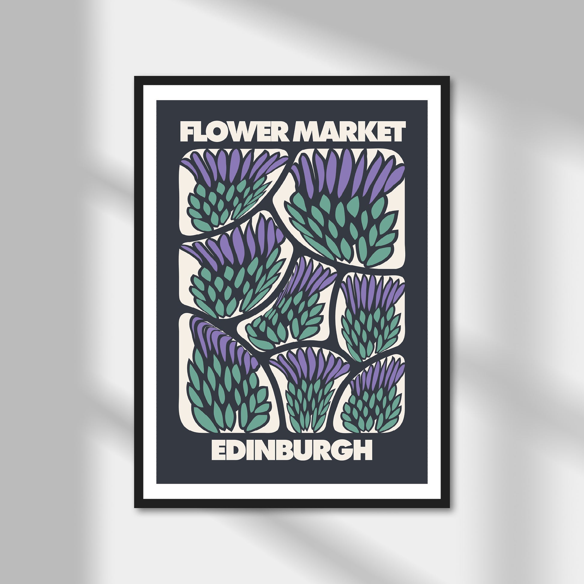 Edinburgh, Flower Market Print | Colour Option A5