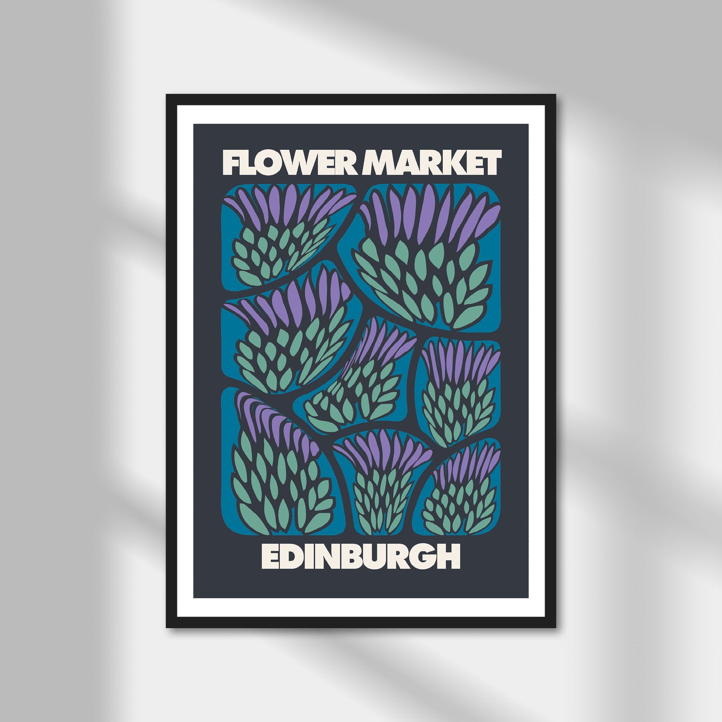 Edinburgh, Flower Market Print | Colour Option A5