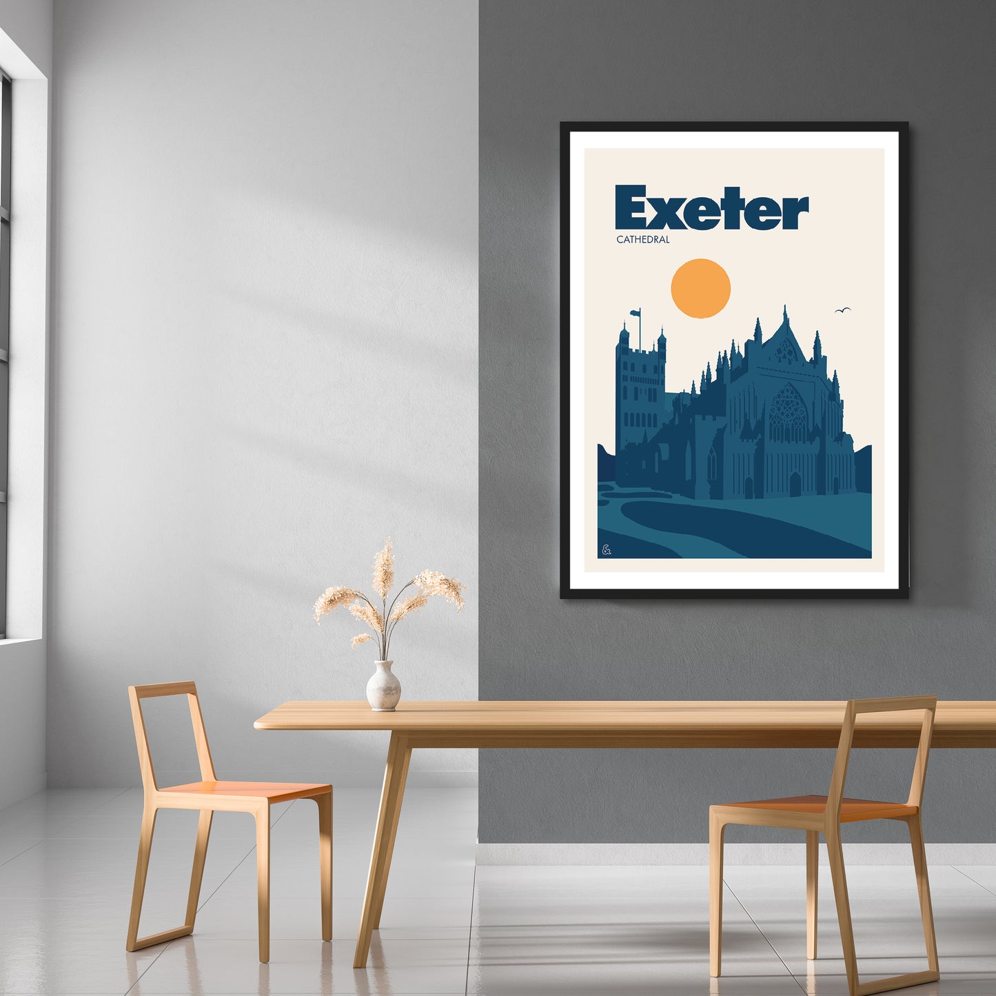 Exeter Cathedral Print | Colour Option 