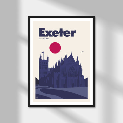 Exeter Cathedral Print | Colour Option A5