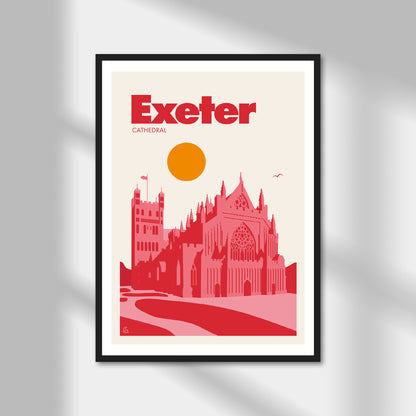 Exeter Cathedral Print | Colour Option A5