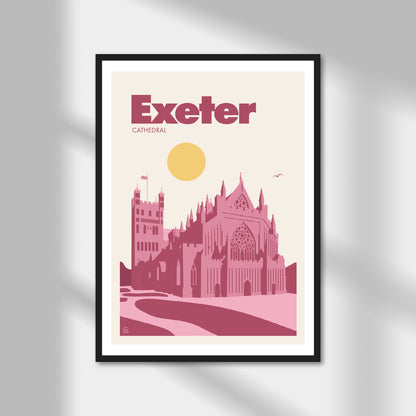 Exeter Cathedral Print | Colour Option A5