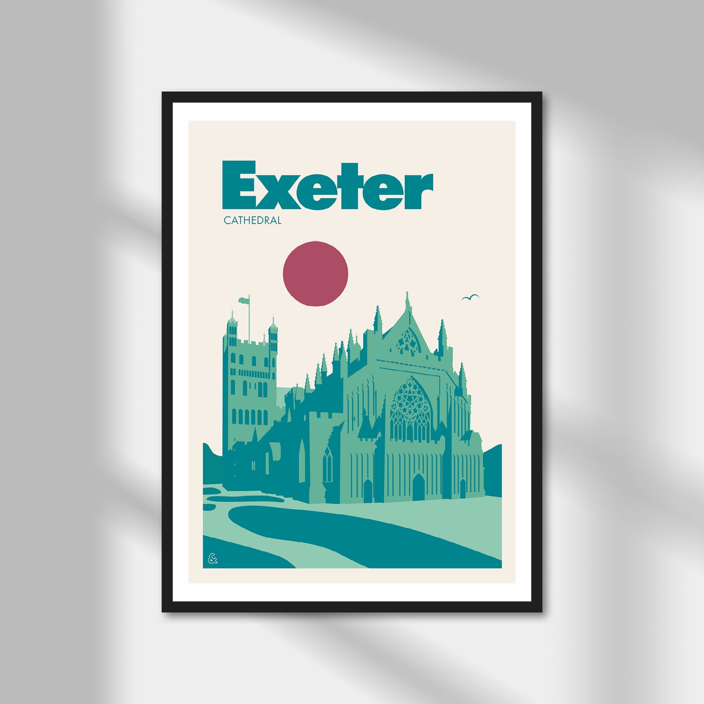 Exeter Cathedral Print | Colour Option A5