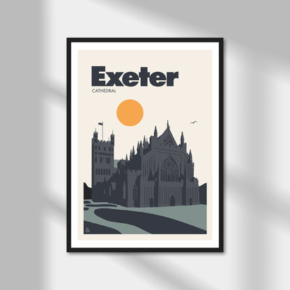 Exeter Cathedral Print | Colour Option A5