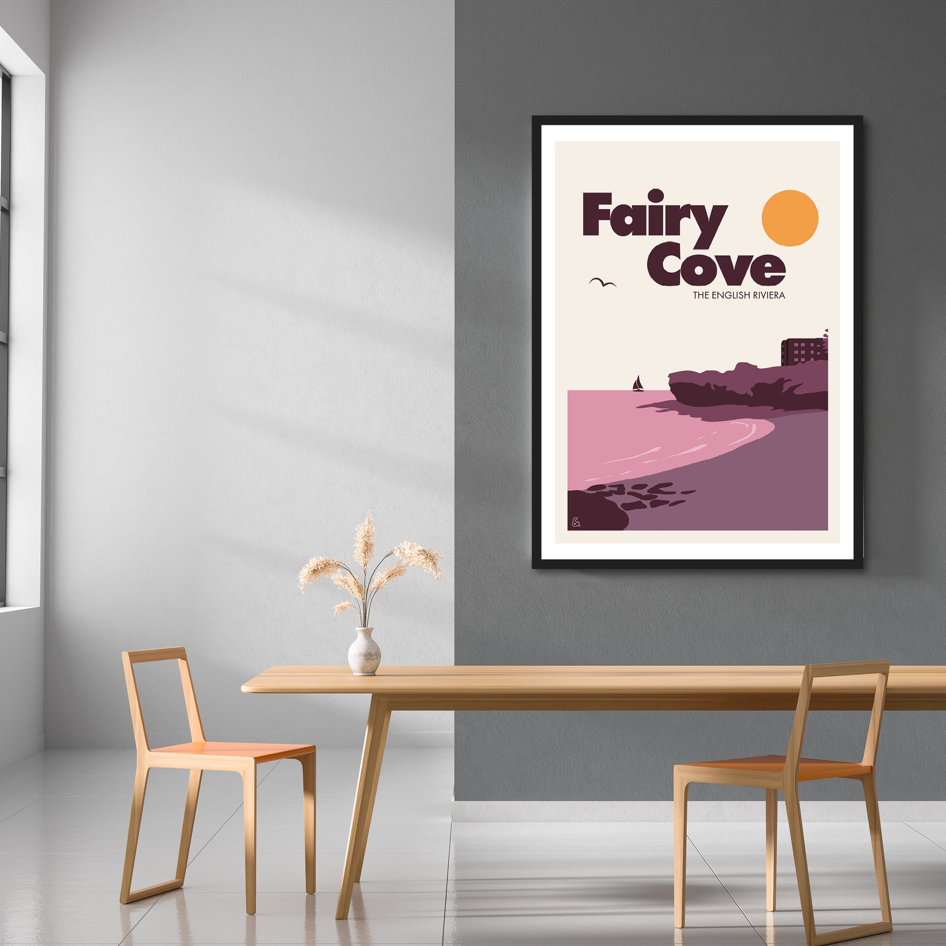 Fairy Cove, The English Riviera Print | Colour Option 