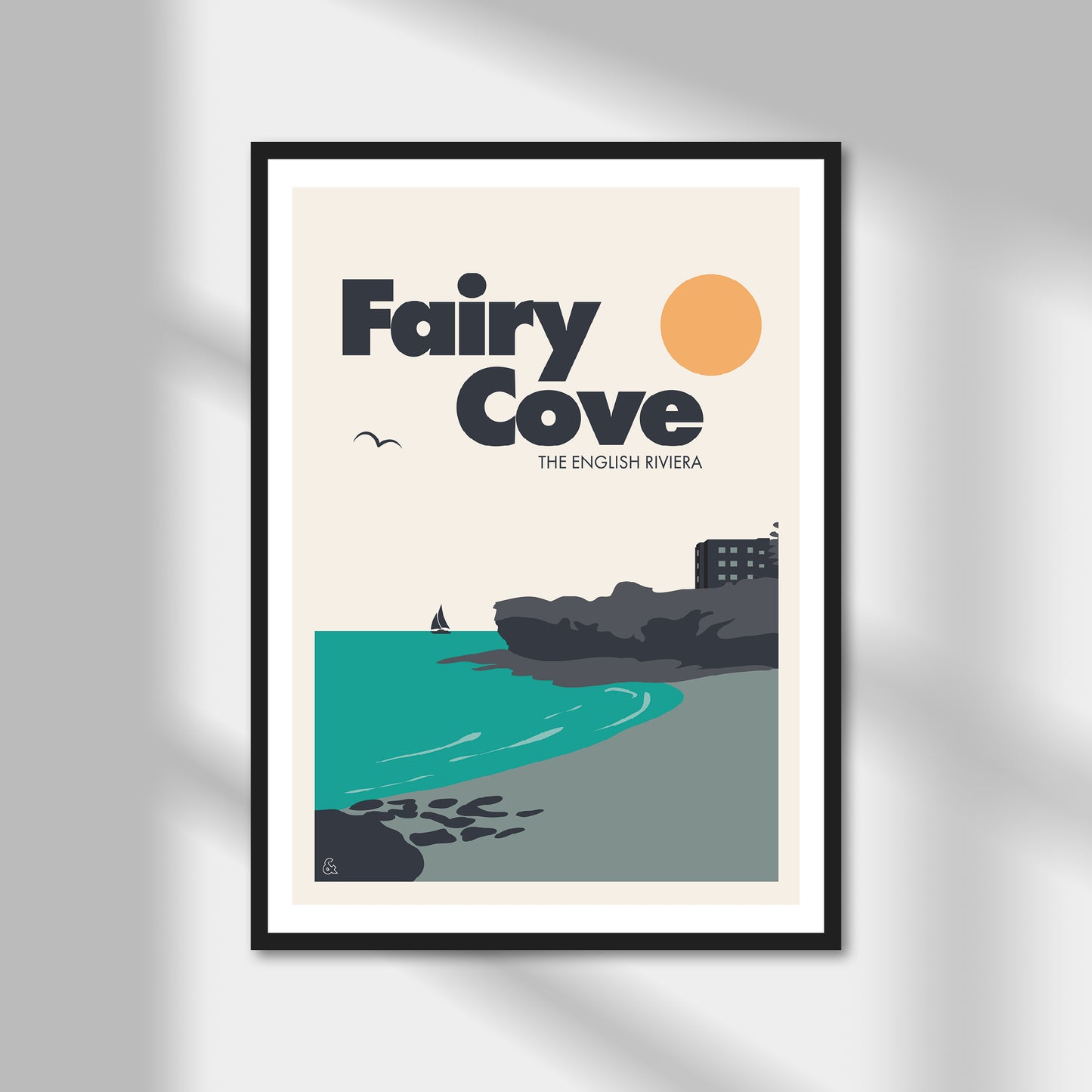 Fairy Cove, The English Riviera Print | Colour Option A5